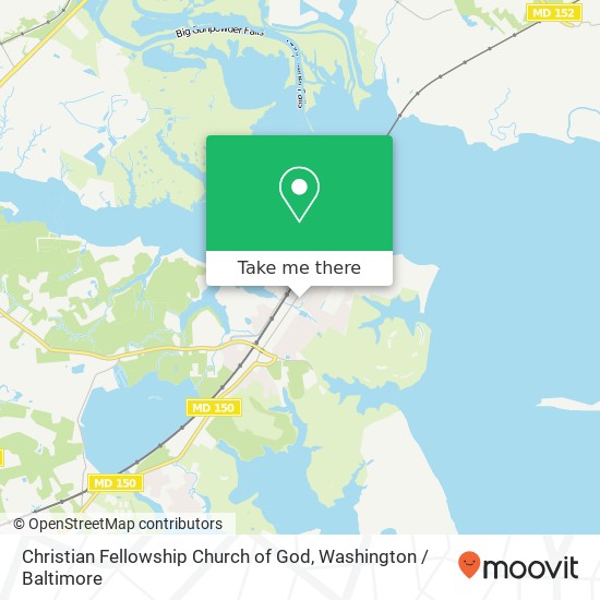 Mapa de Christian Fellowship Church of God, 12909 Eastern Ave