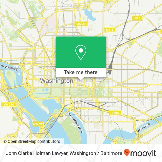 John Clarke Holman Lawyer, 400 7th St NW map