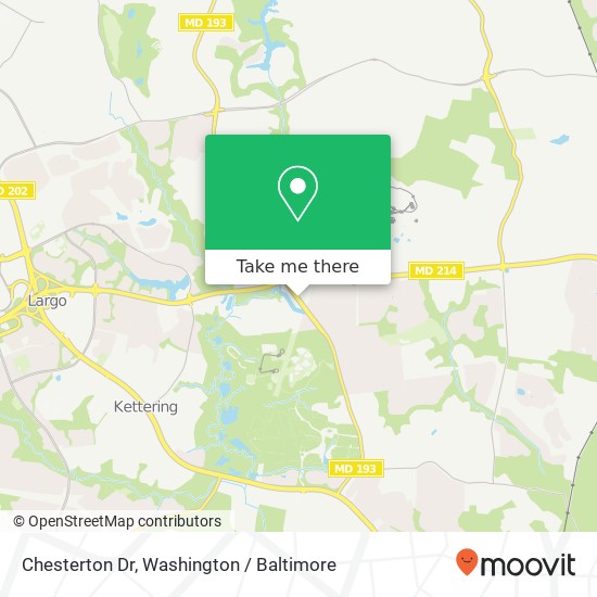 Chesterton Dr, Upper Marlboro (SPRINGDALE), MD 20774 map