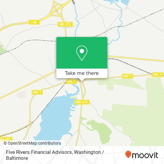 Mapa de Five Rivers Financial Advisors, 3 S Mauldin Ave