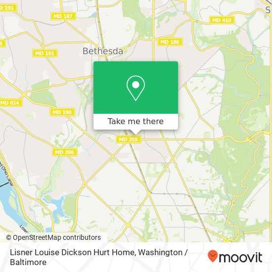 Lisner Louise Dickson Hurt Home, 5425 Western Ave NW map