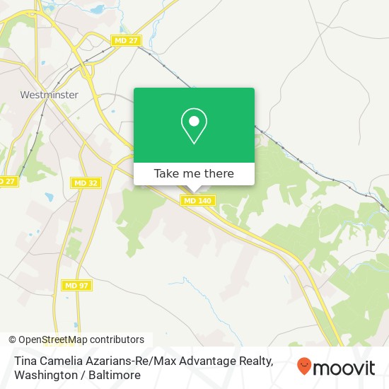 Mapa de Tina Camelia Azarians-Re / Max Advantage Realty, 1012 Baltimore Blvd