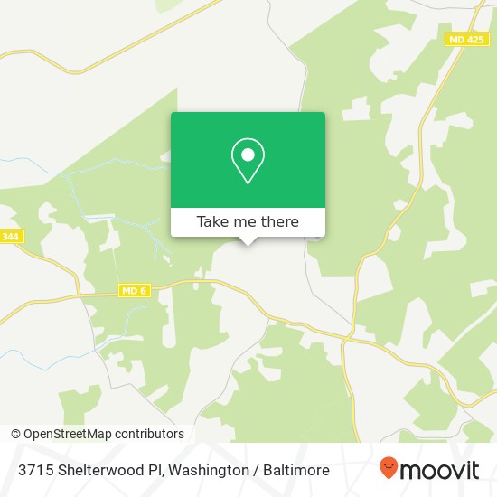 Mapa de 3715 Shelterwood Pl, Indian Head, MD 20640