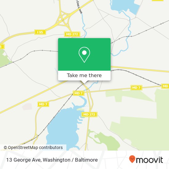 Mapa de 13 George Ave, North East, MD 21901