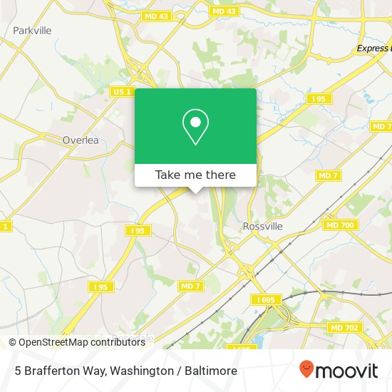 Mapa de 5 Brafferton Way, 5 Brafferton Way, Rosedale, MD 21237, USA