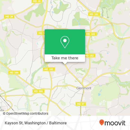 Kayson St, Silver Spring, MD 20906 map