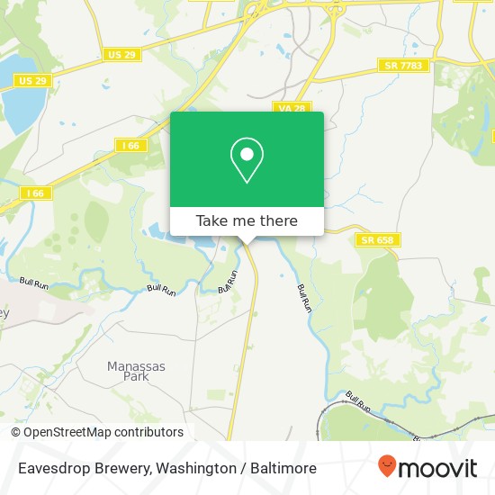 Eavesdrop Brewery map