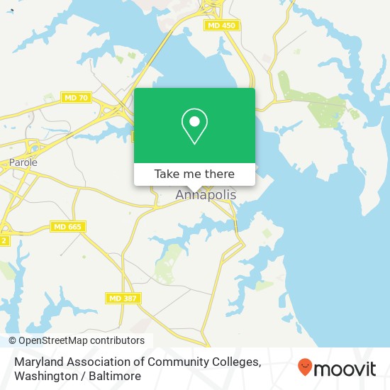 Maryland Association of Community Colleges, 60 West St map