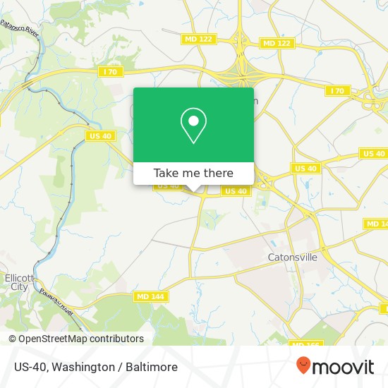 US-40, Catonsville, MD 21228 map