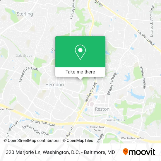 Mapa de 320 Marjorie Ln