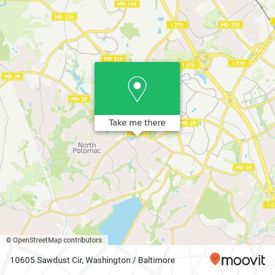 10605 Sawdust Cir, Rockville, MD 20850 map