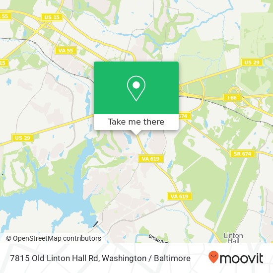 Mapa de 7815 Old Linton Hall Rd, Gainesville, VA 20155