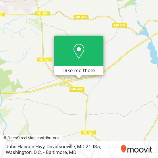 Mapa de John Hanson Hwy, Davidsonville, MD 21035