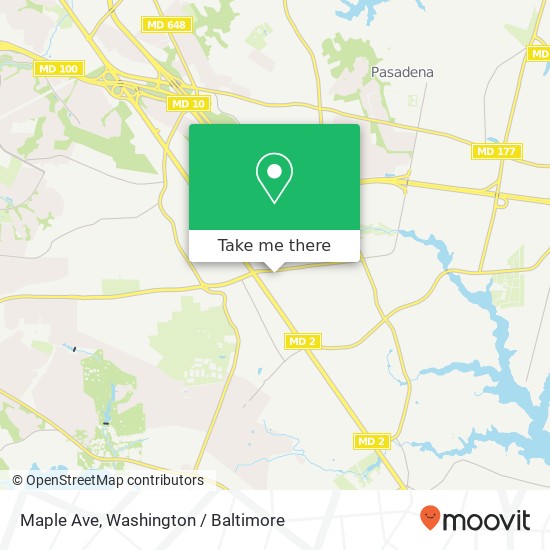 Maple Ave, Pasadena, MD 21122 map