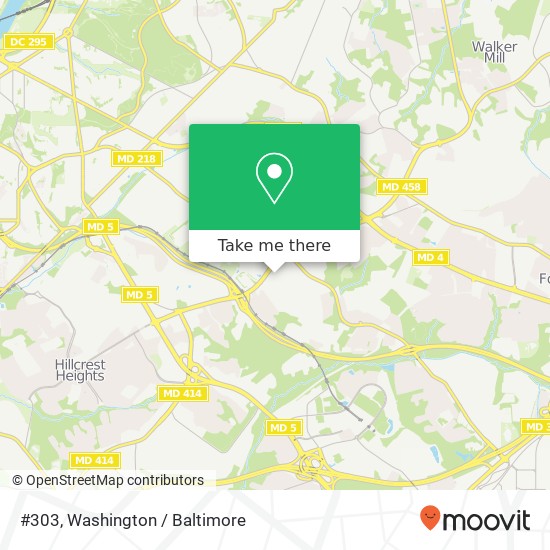 Mapa de #303, 3227 Swann Rd #303, Suitland-Silver Hill, MD 20746, USA