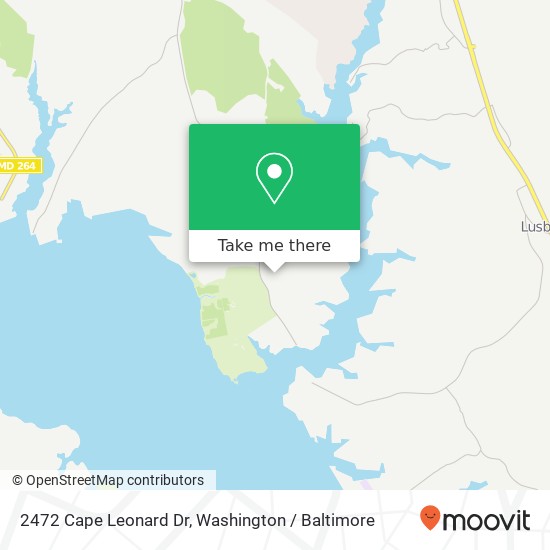 Mapa de 2472 Cape Leonard Dr, St Leonard, MD 20685