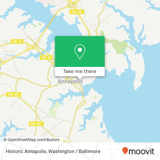 Mapa de Historic Annapolis