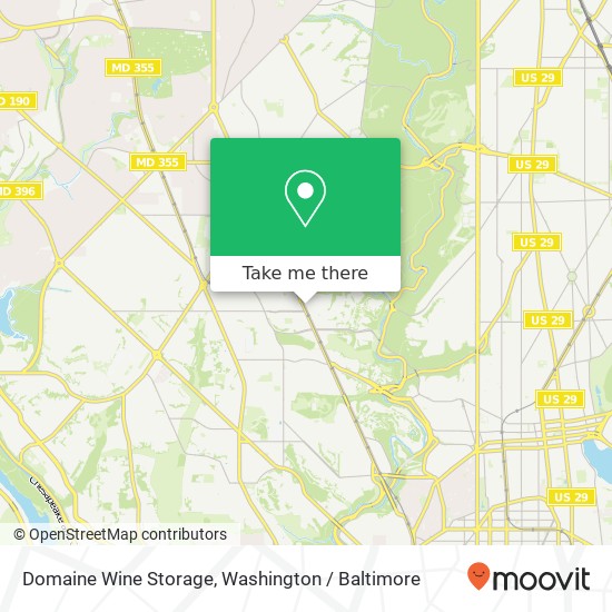 Domaine Wine Storage map