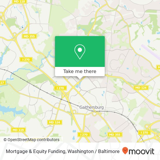 Mortgage & Equity Funding, 24 Montgomery Village Ave map