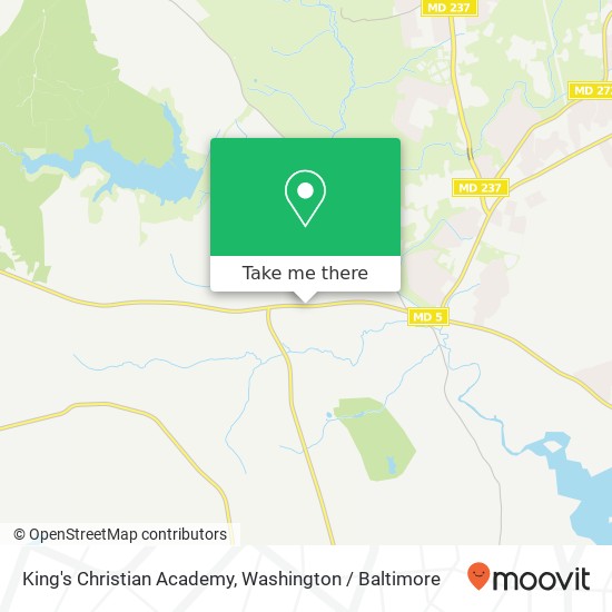 Mapa de King's Christian Academy, 20738 Point Lookout Rd