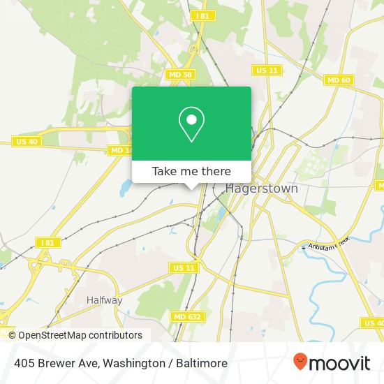 405 Brewer Ave, Hagerstown, MD 21740 map
