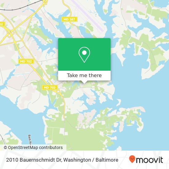 Mapa de 2010 Bauernschmidt Dr, Essex, MD 21221