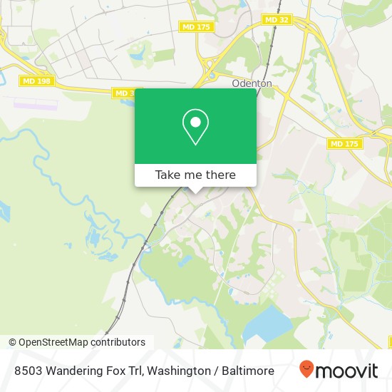 8503 Wandering Fox Trl, Odenton, MD 21113 map