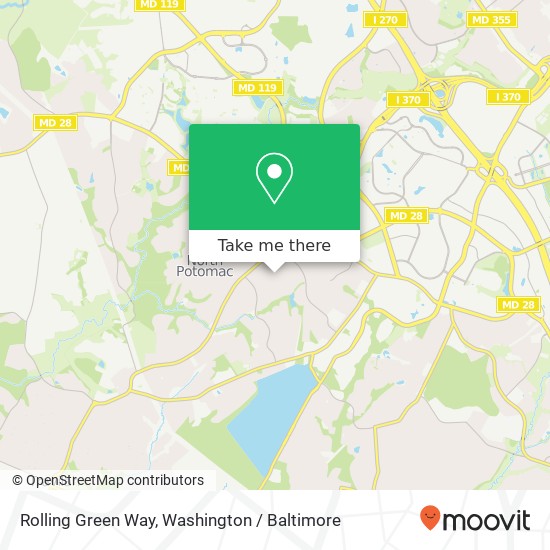 Rolling Green Way, Gaithersburg, MD 20878 map