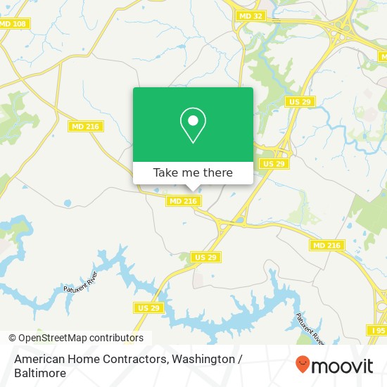 Mapa de American Home Contractors