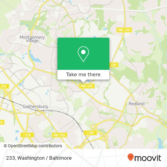 Mapa de 233, 101 Old MacDonald Rd #233, Gaithersburg, MD 20877, USA