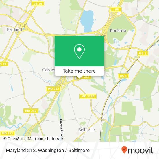 Maryland 212, MD-212, Beltsville, MD, USA map