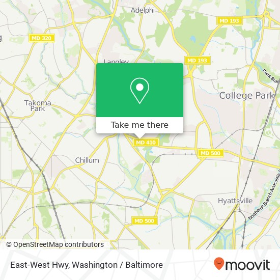 East-West Hwy, Hyattsville, MD 20782 map