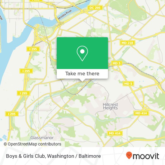 Boys & Girls Club map