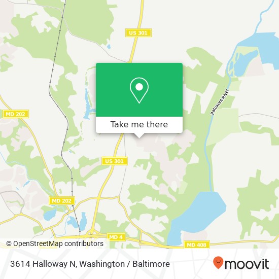 3614 Halloway N, Upper Marlboro, MD 20772 map