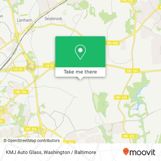 KMJ Auto Glass, 9600 Bald Hill Rd map