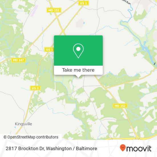 Mapa de 2817 Brockton Dr, Kingsville, MD 21087