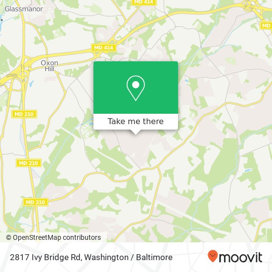 Mapa de 2817 Ivy Bridge Rd, Fort Washington, MD 20744