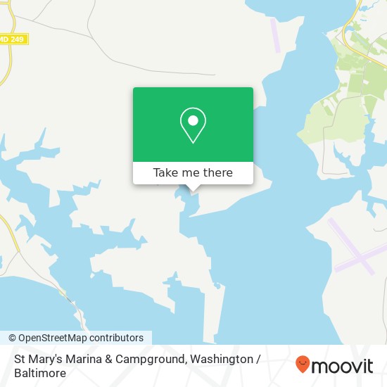 St Mary's Marina & Campground map