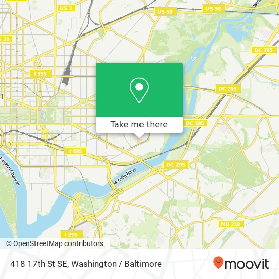 418 17th St SE, Washington, DC 20003 map