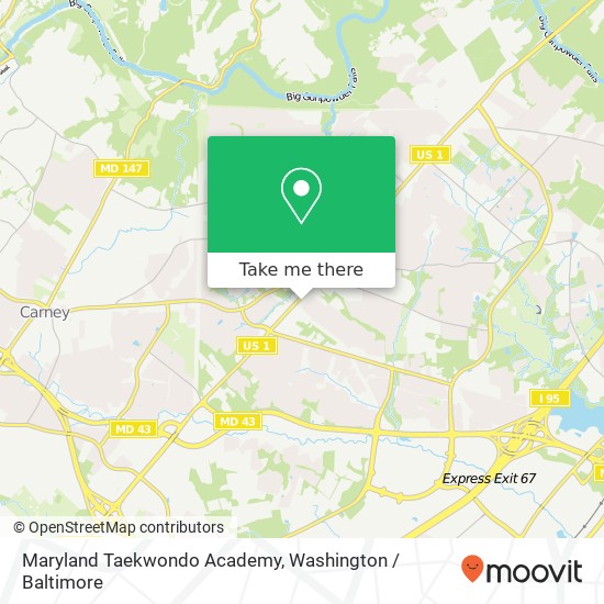 Maryland Taekwondo Academy, 8837 Belair Rd map