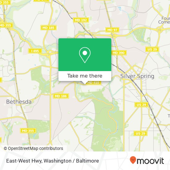 Mapa de East-West Hwy, Chevy Chase, MD 20815