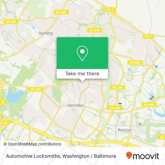 Mapa de Automotive Locksmiths, 1105 Grant St