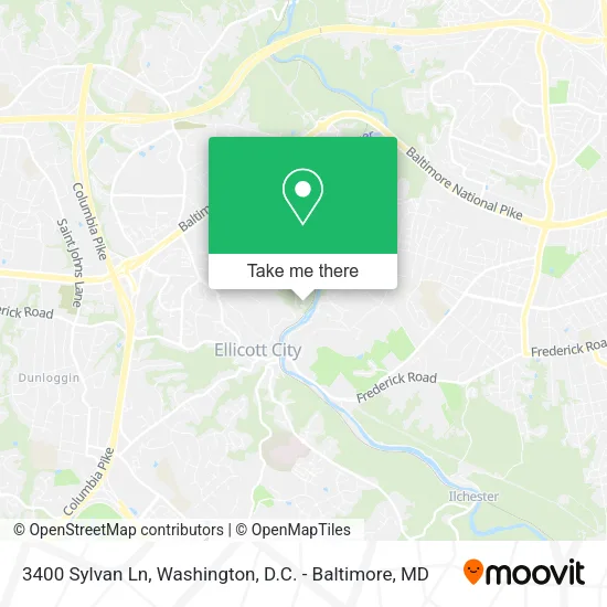 Mapa de 3400 Sylvan Ln