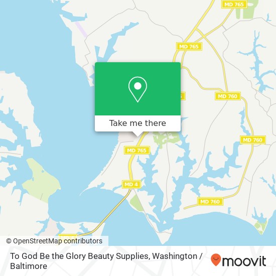 Mapa de To God Be the Glory Beauty Supplies, 20 Creston Ln