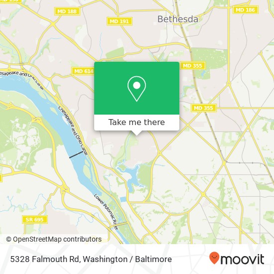 5328 Falmouth Rd, Bethesda, MD 20816 map