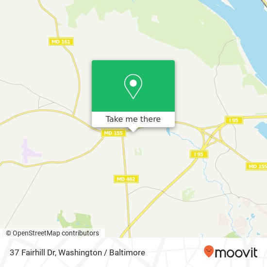 Mapa de 37 Fairhill Dr, Havre de Grace, MD 21078