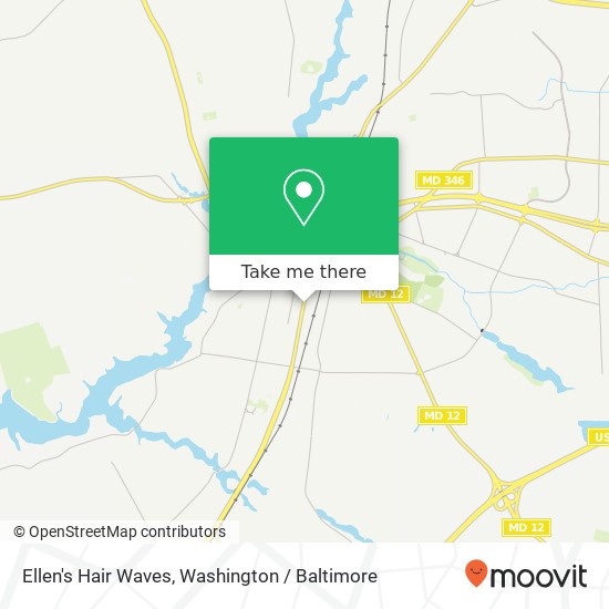 Mapa de Ellen's Hair Waves, 717 S Salisbury Blvd