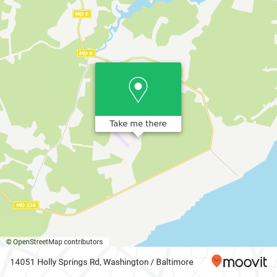 Mapa de 14051 Holly Springs Rd, Nanjemoy, MD 20662