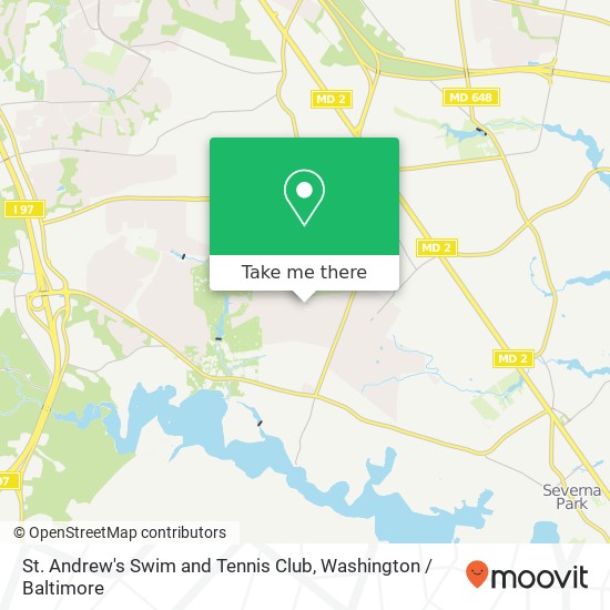 Mapa de St. Andrew's Swim and Tennis Club, 490 Yorkshire Dr
