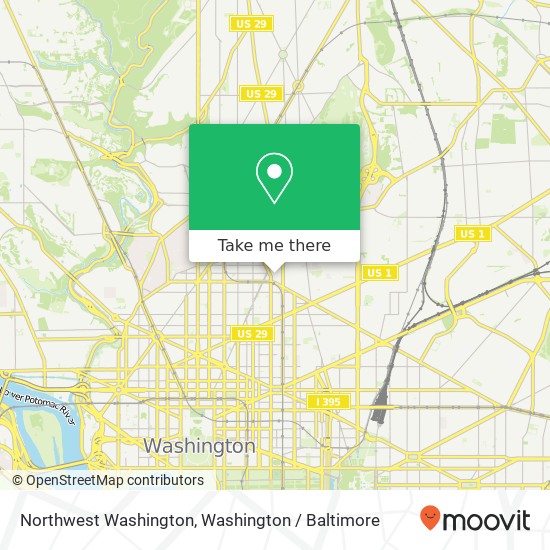 Northwest Washington, 807 V Street NW, between 8th & 9th Streets, Washington, DC 20001, United States map